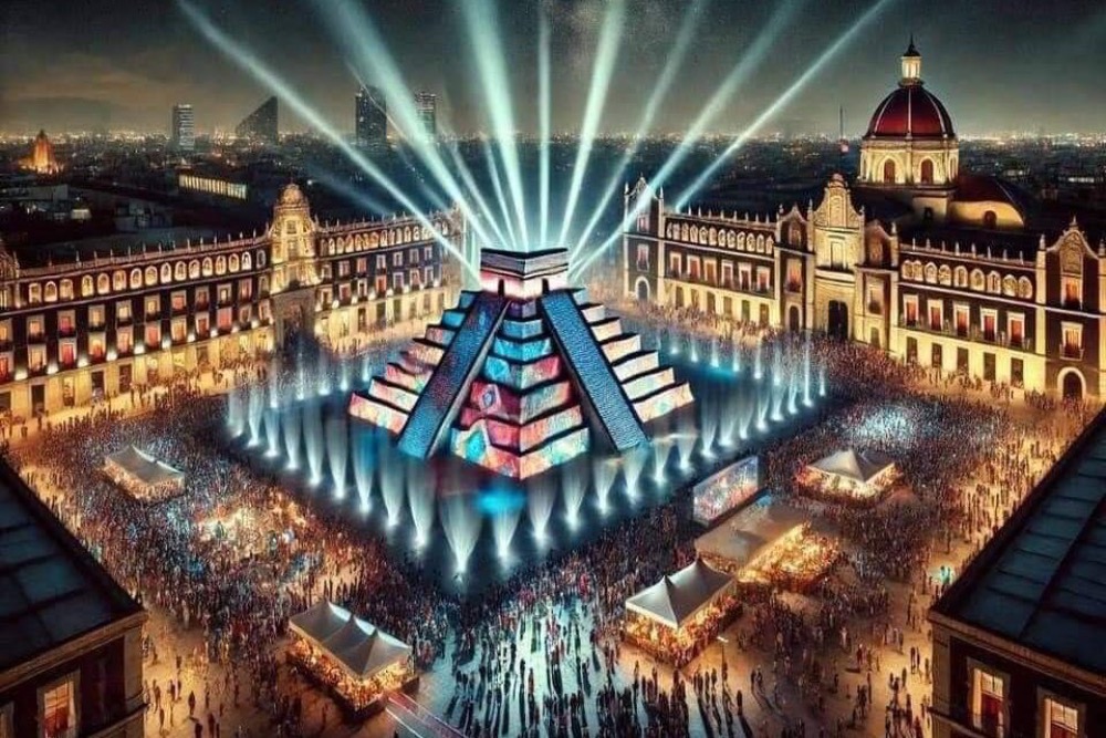 ¡Chichén Itzá llega al Zócalo de CDMX con un espectáculo 360!